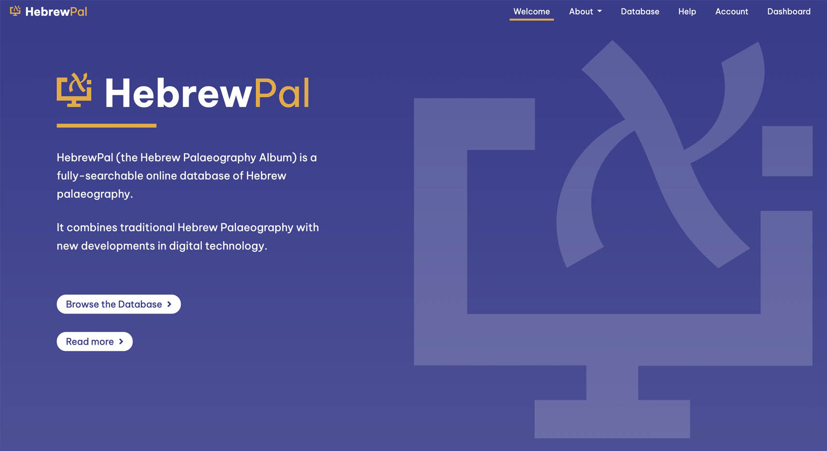 HebrewPal Screenshot of website: HebrewPal