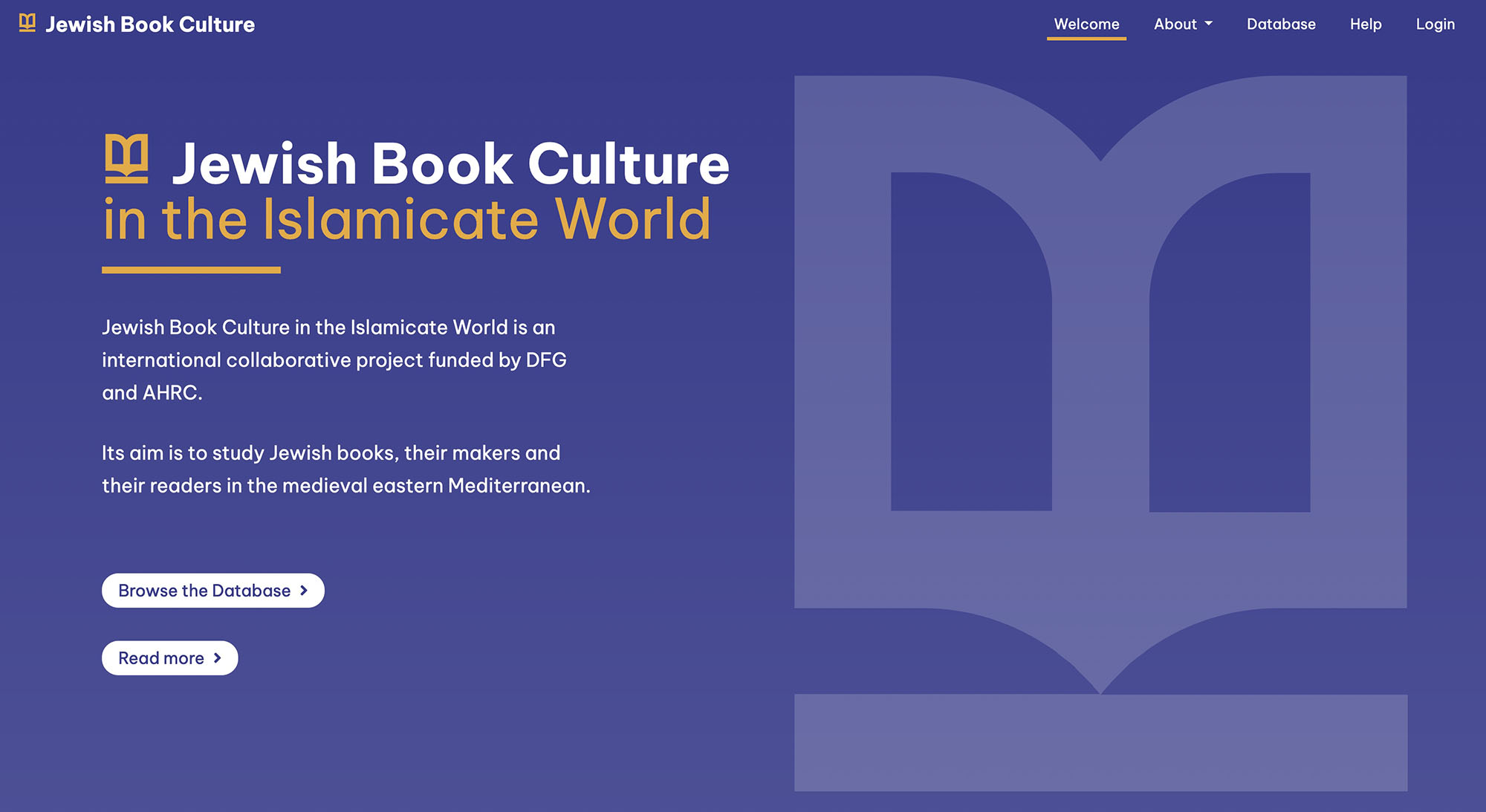 Jewish Book Culture Screenshot of website: Jewish Book Culture