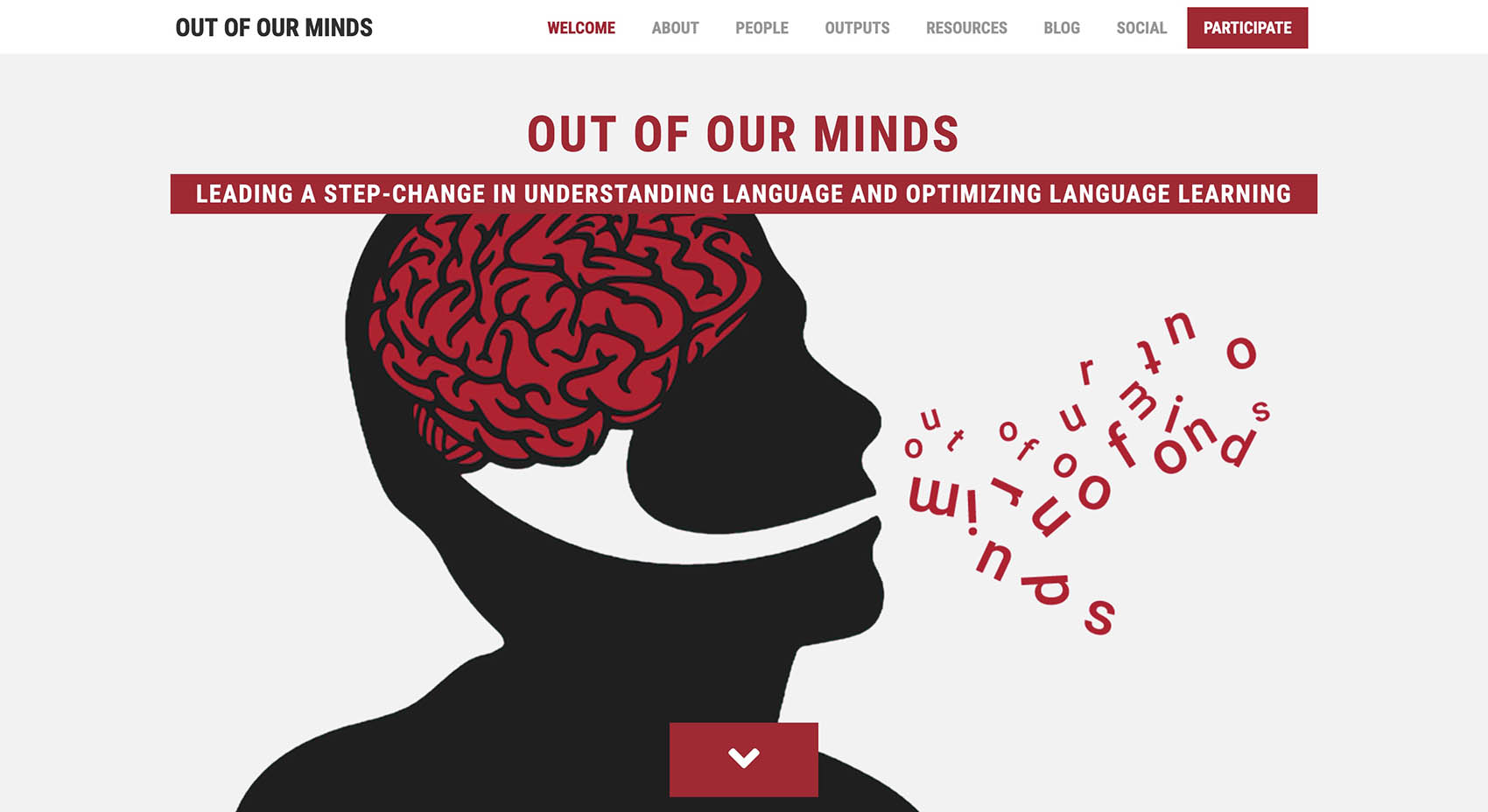 Out of Our Minds Screenshot of website: Out of Our Minds
