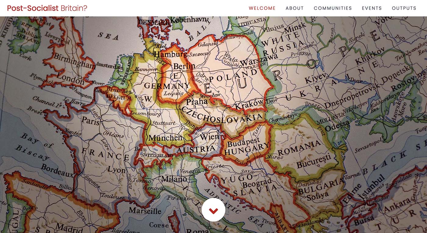 Post-Socialist Britain Screenshot of website: Post-Socialist Britain